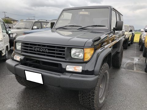 ランドクルーザープラド　78プラド　1KZ　LINE-X塗装　TOYOTAロゴグリル